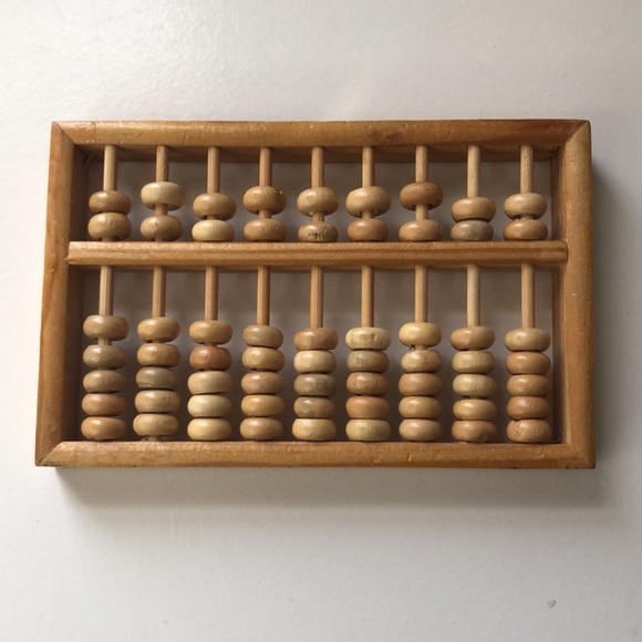 Set of Two Vintage Working Abaci + Abacus Book